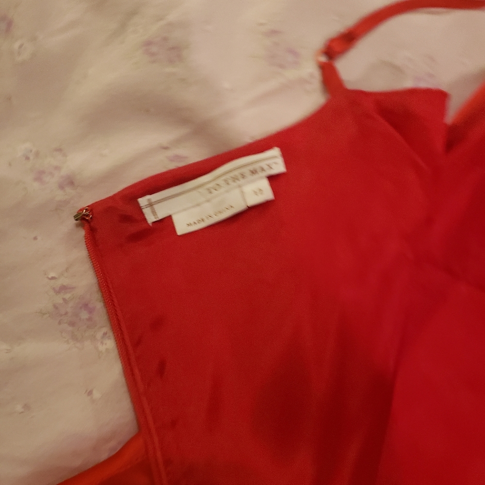 Beautiful Red Silk Dress - image 8